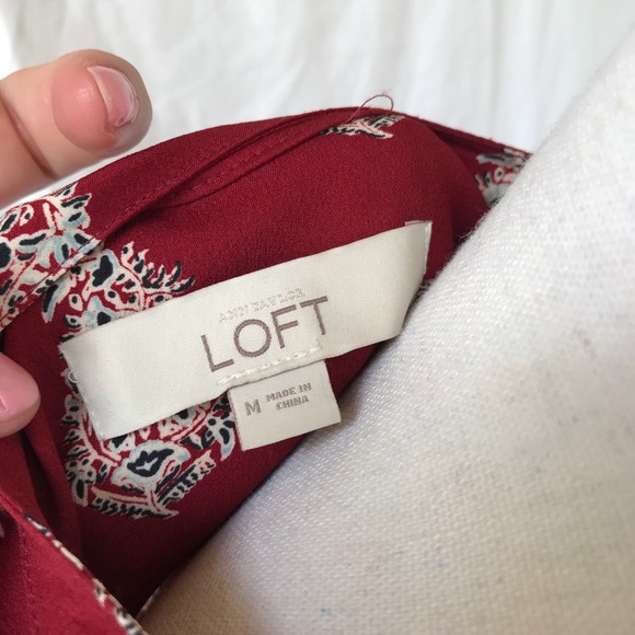 LOFT Drop Waist Shirtdress - Picture 7 of 8